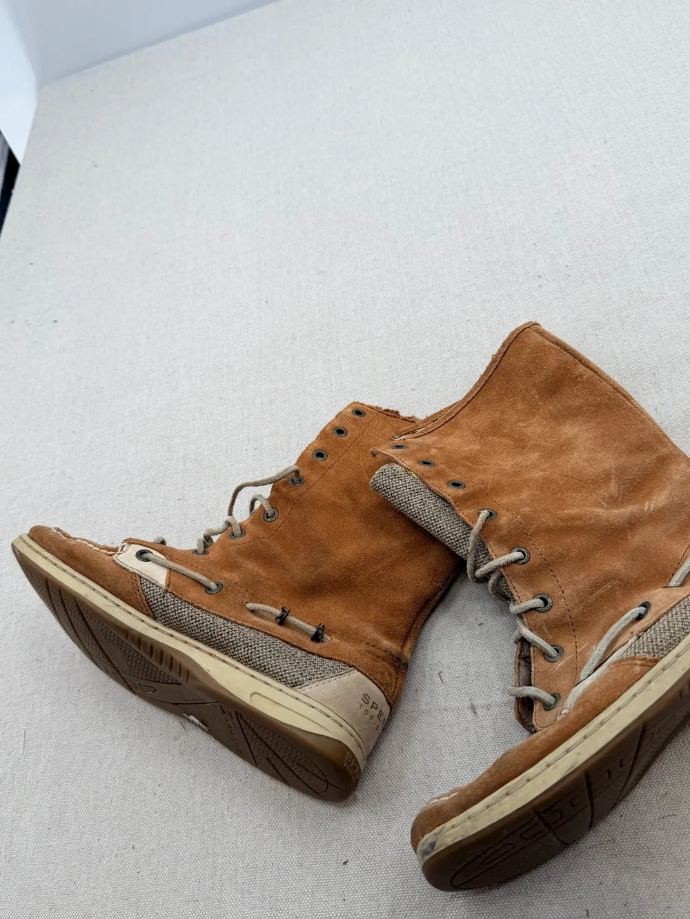 Sperry Men's Tan Suede Lace-Up Casual Boots